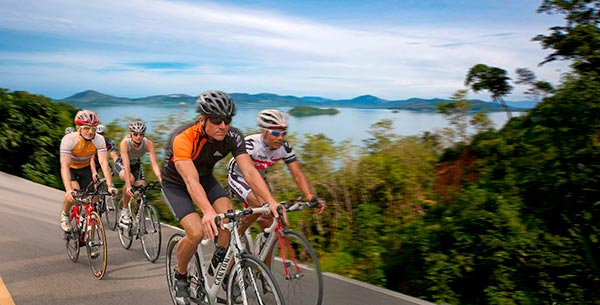 Triathlon training at Thanyapura