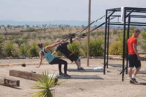 outdoor training at target fitness spain