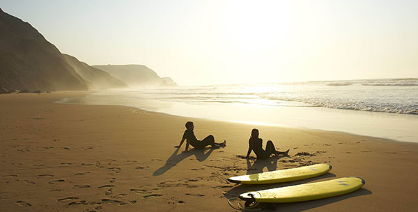 Surfers at Martinhal