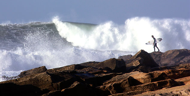 One with nature on a surfing holiday