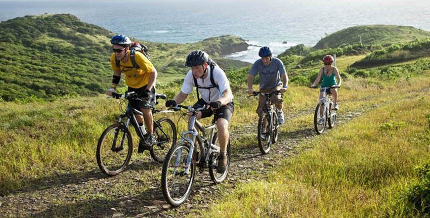 cycling at St. Lucia