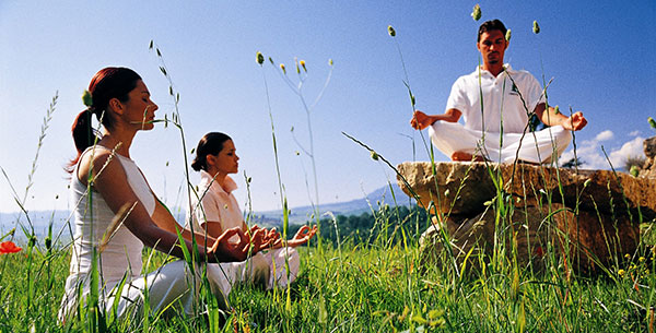 yoga outside