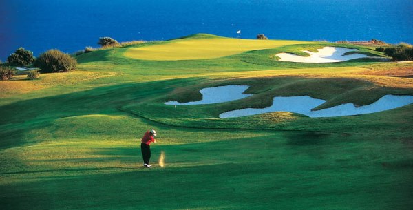 The golf course at the Aphrodite Hills resort