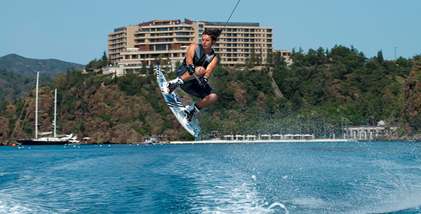 Waterskiing at D Hotel