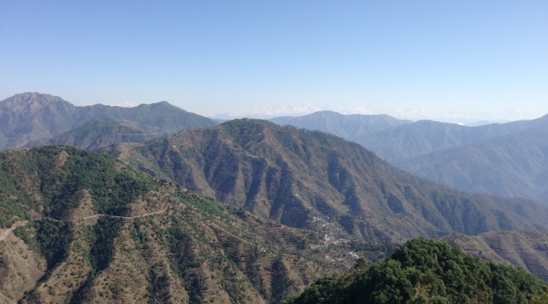 The foothills of the Himalayas near Ananda in India