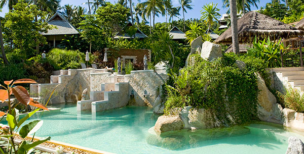 outdoor pool at kamalaya