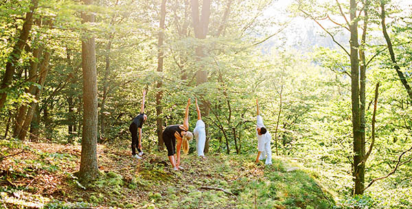 La Clairiere outdoor yoga 