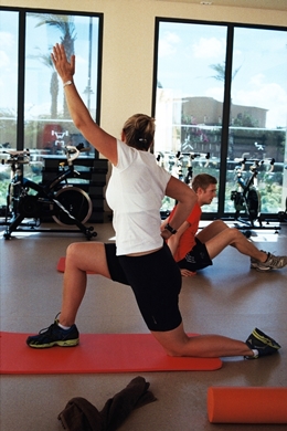 Training in the gym on the Luxury Algarve Bootcamp at Cascade Wellness Resort