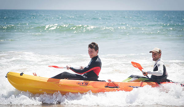 Canoeing at Paradis Plage