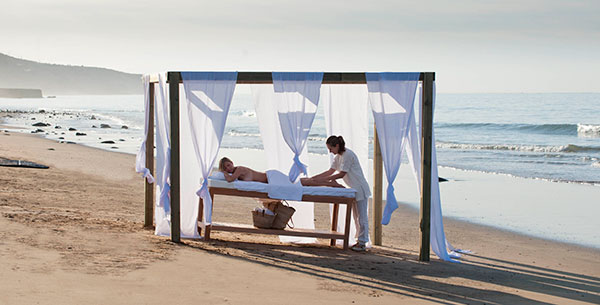 Beachside massage at Paradis Plage 