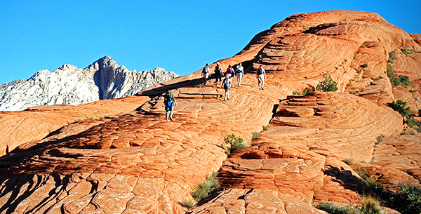 hiking at the Red Mountains