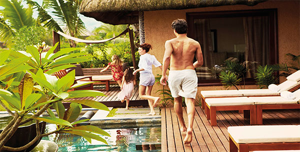 Family fun at Shanti Maurice