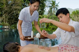 Cupping treatment at The Farm