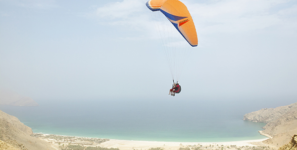 Paragliding at Zighy Bay