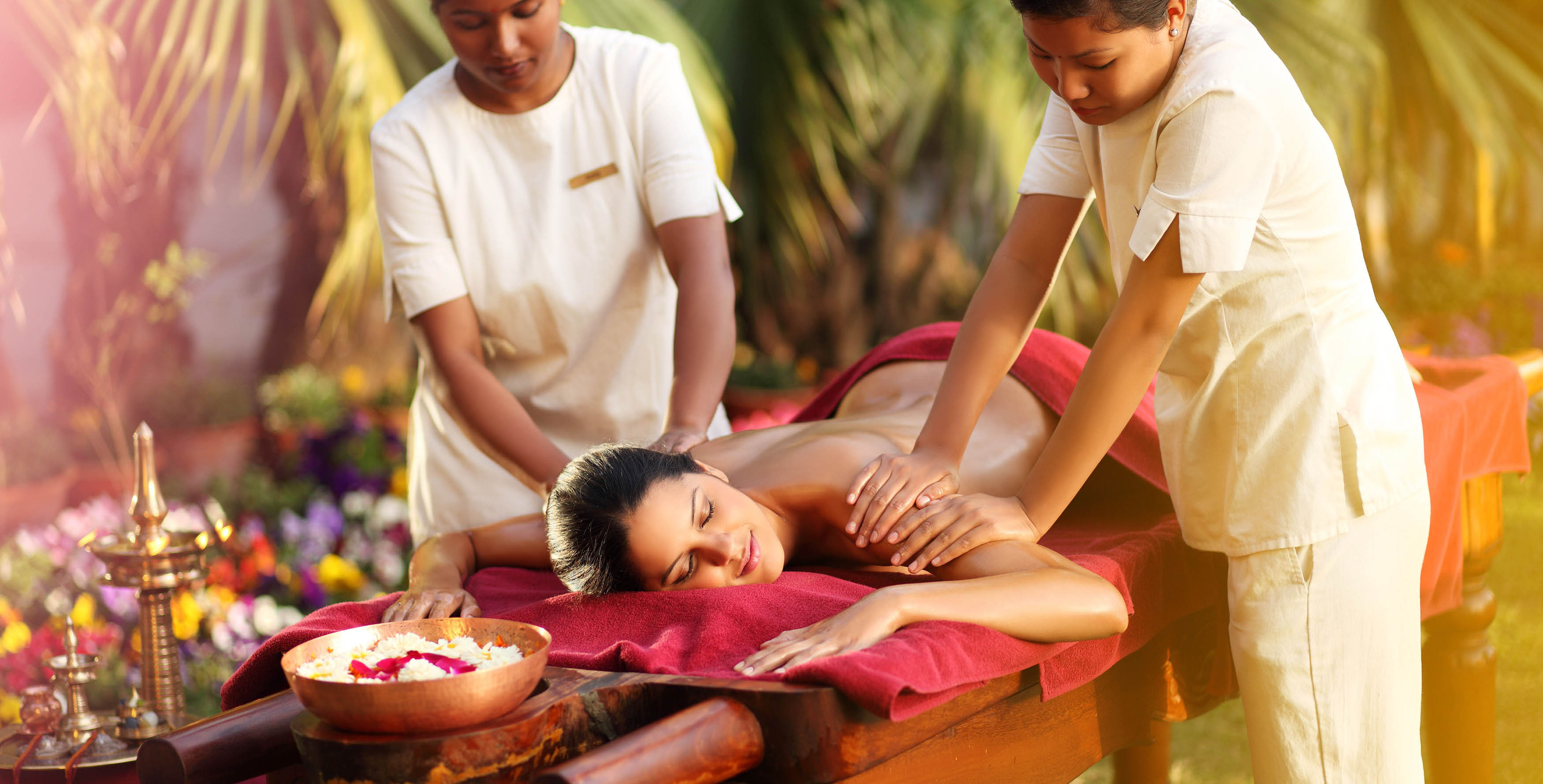 Ayurvedic massage at Ananda