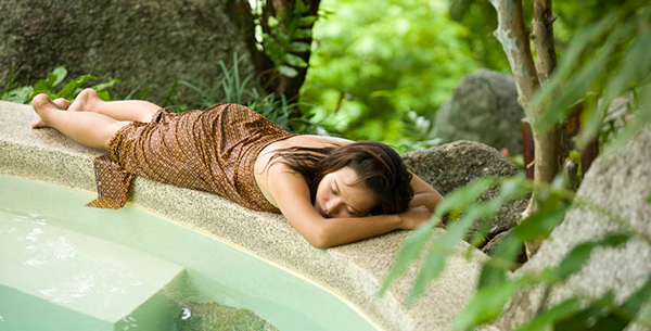 Peacefully resting at Kamalaya