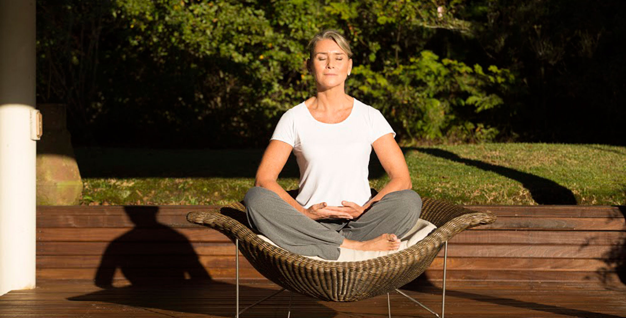 Woman meditating