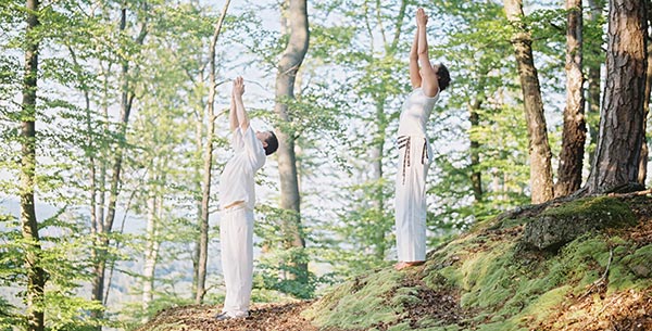 Outdoor Yoga at La Clairiere