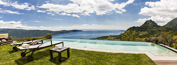 view from lefay of lake garda