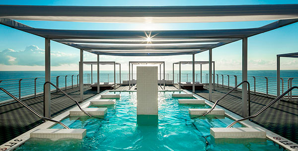 outdoor pool at a wellness resort