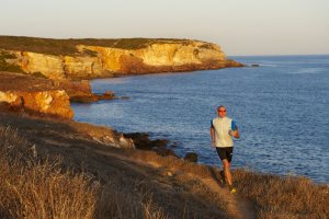 An early morning coastal run