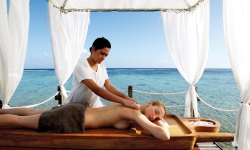 outside massage by the sea at Shanti Maurice in Mauritius