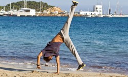 Cartwheel on the beach