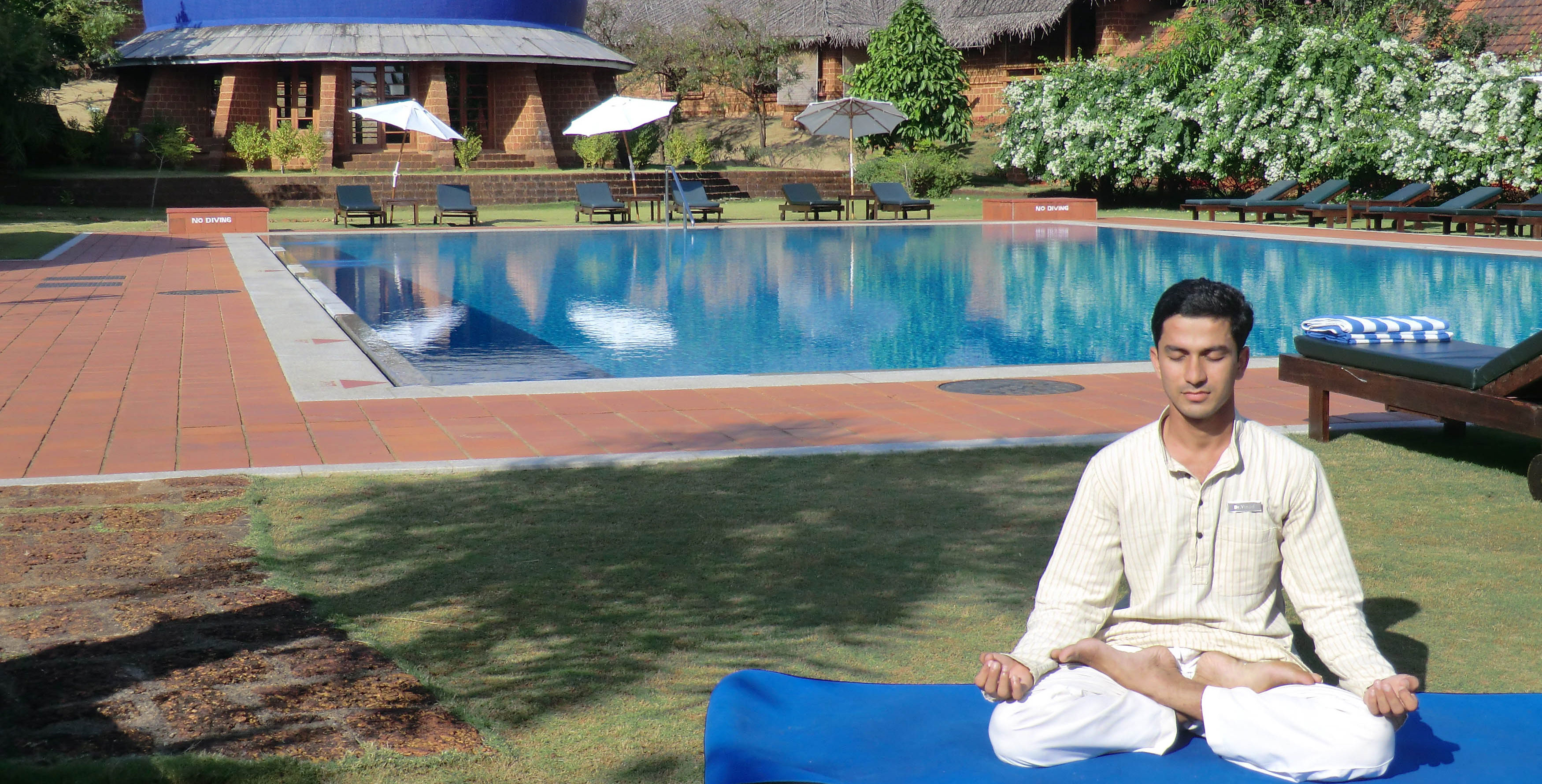 Man doing Yoga