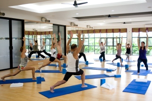 A yoga class at Absolute Sanctuary, Koh Samui, Thailand