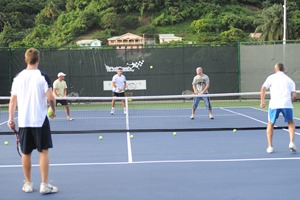 Tennis at Buccament Bay in St Vincent