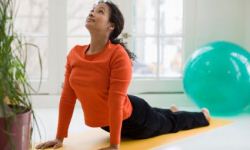 Yoga stretch at home