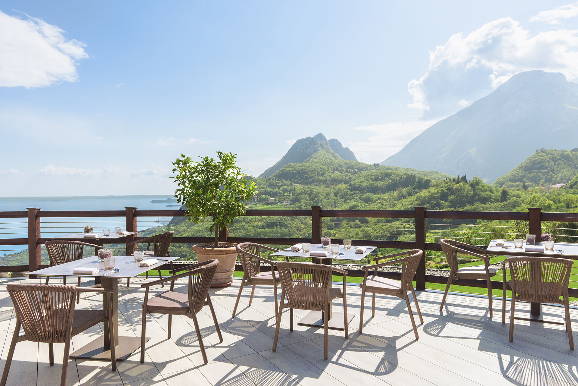 View of Lake Garda from the restaurant 