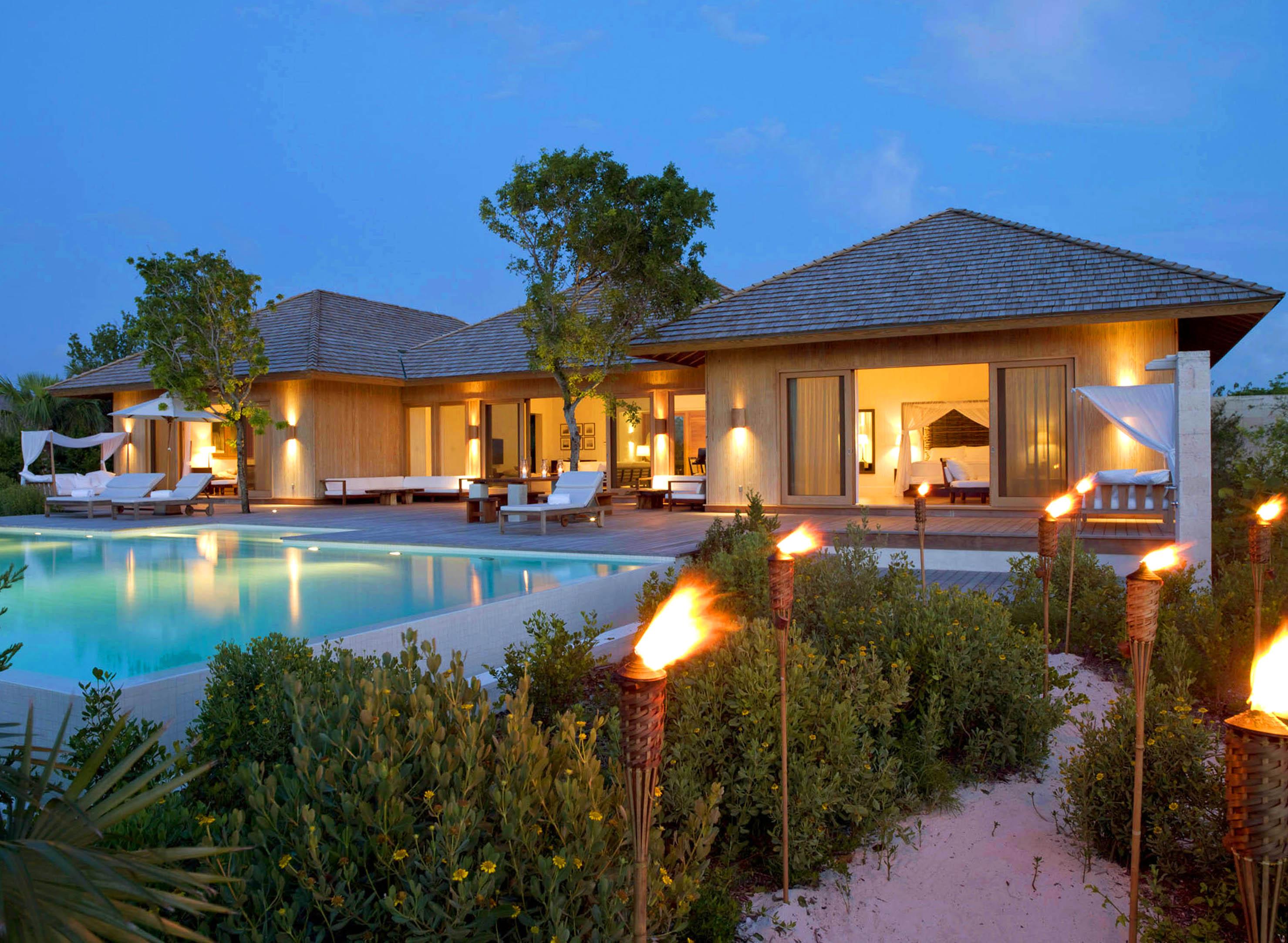 COMO Parrot Cay bedroom villas by the pool