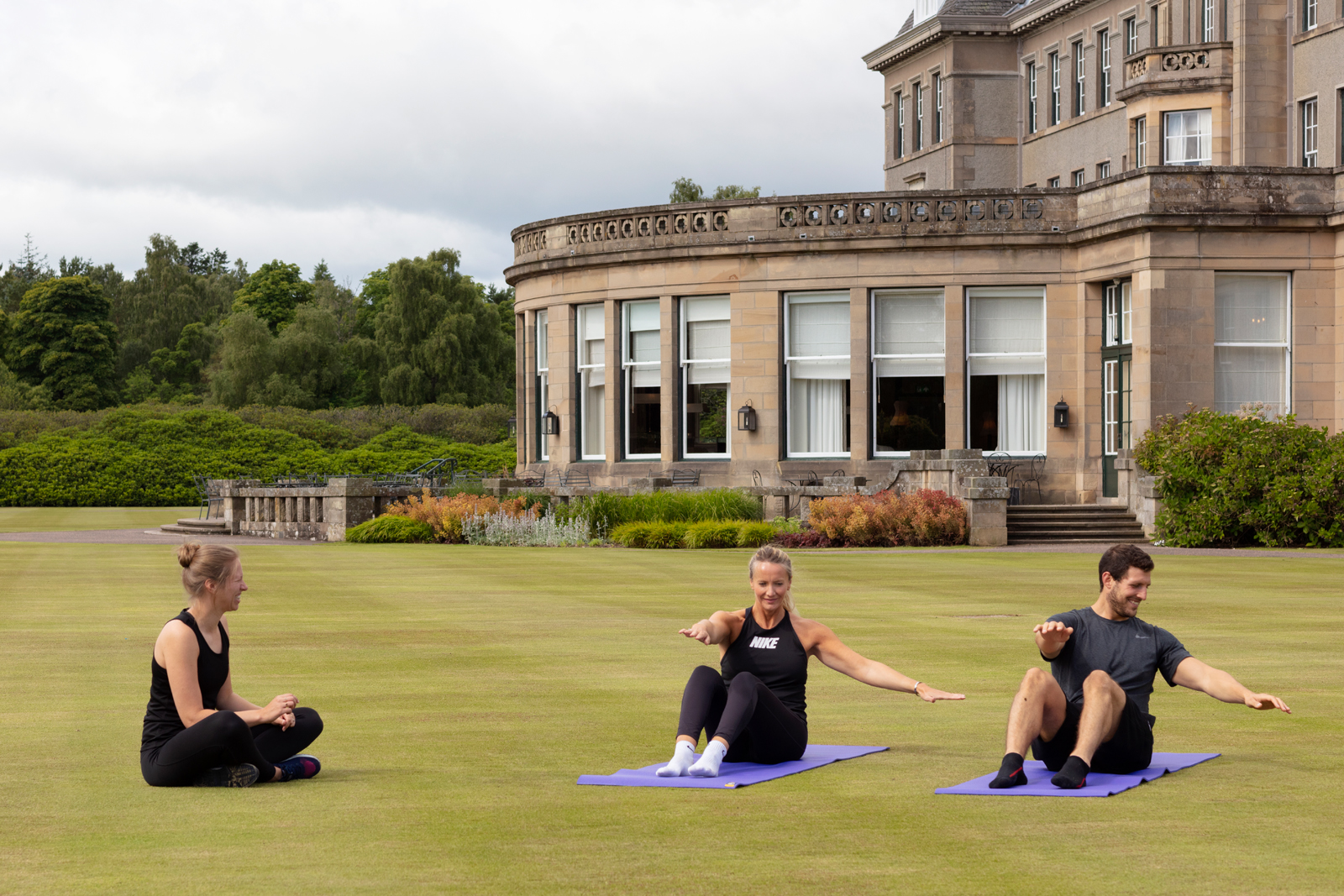 Training on the fields at Gleneagles