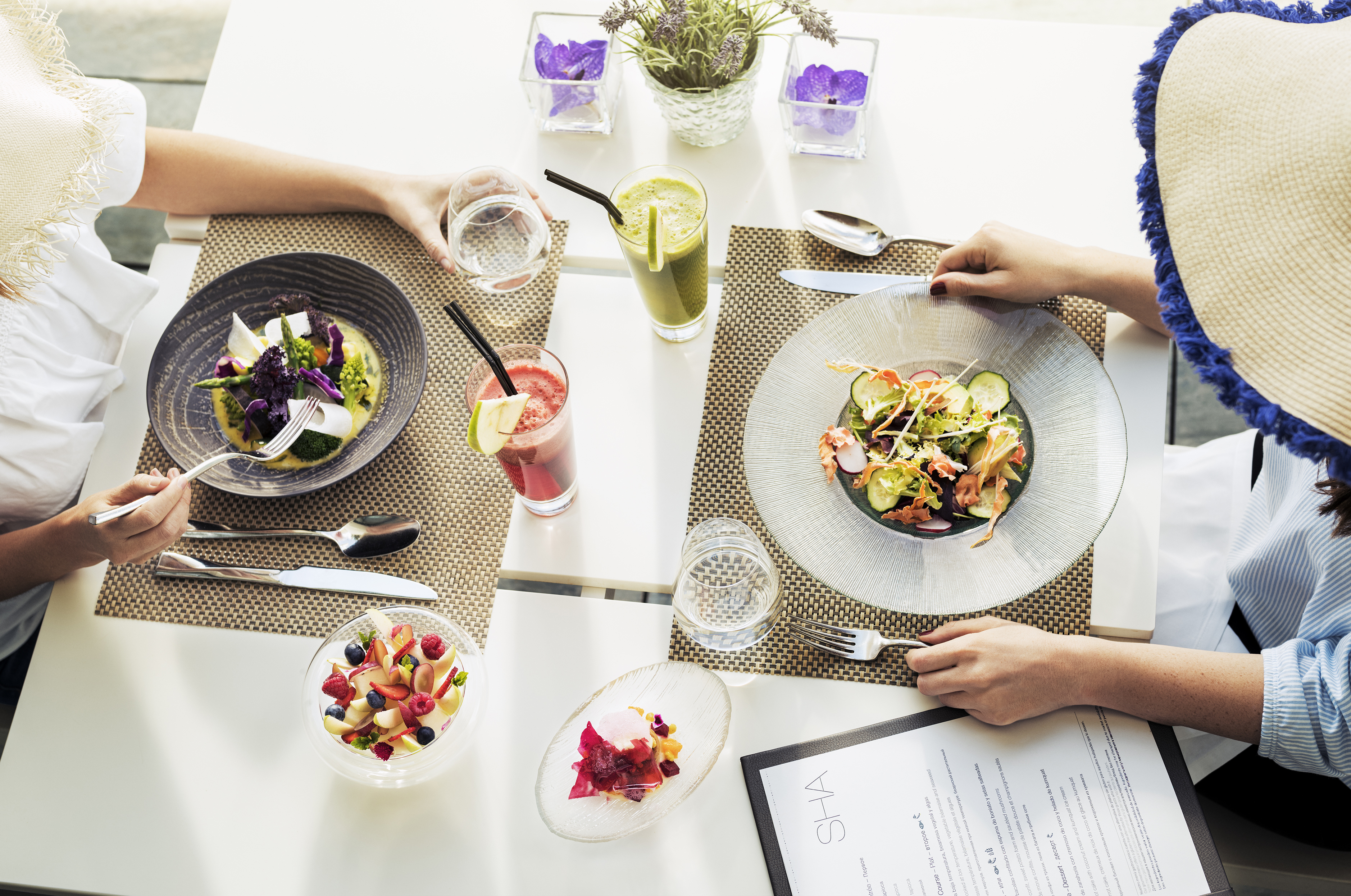 Healthy lunch salads