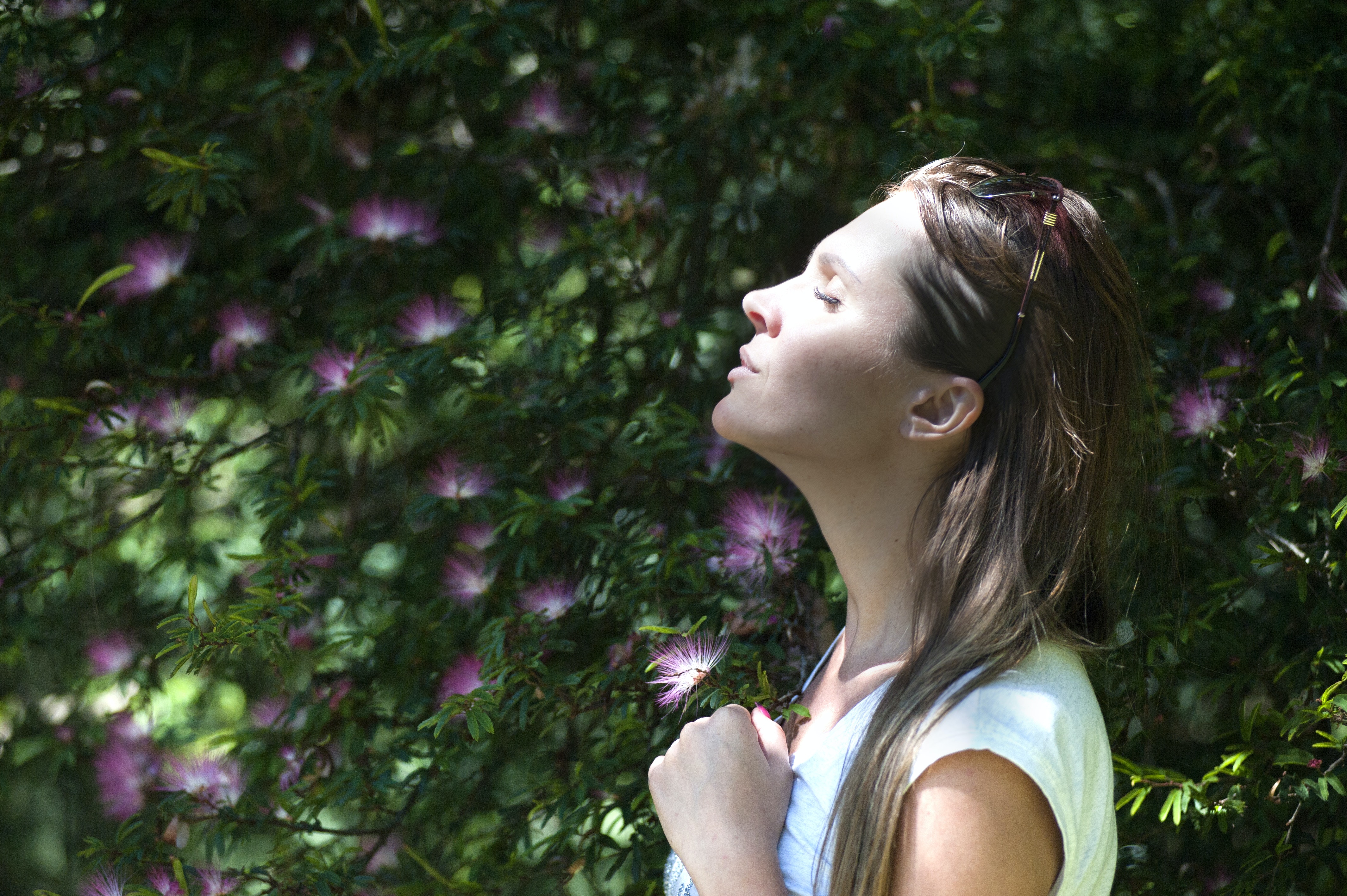 Emotional healing woman