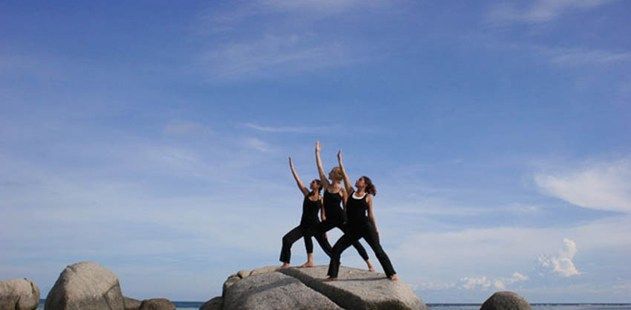 Beach Yoga on Embracing Change at Kamalaya