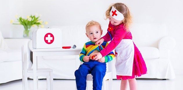 Kids Playing Doctor Blog Header