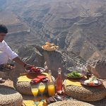 mountain picnic in Oman