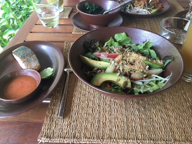 The food on offer at Kamalaya