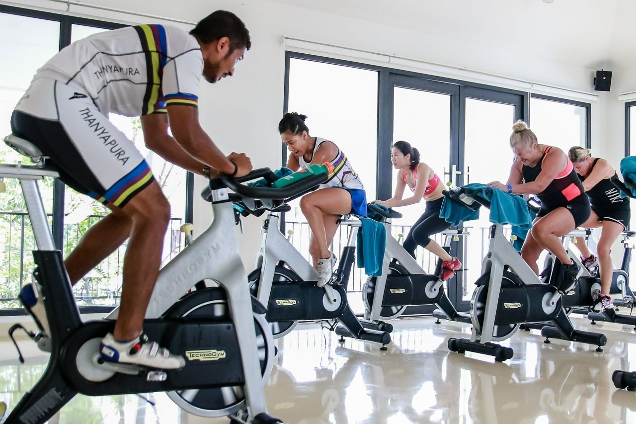 Take part in spin classes as part of your restorative retreat