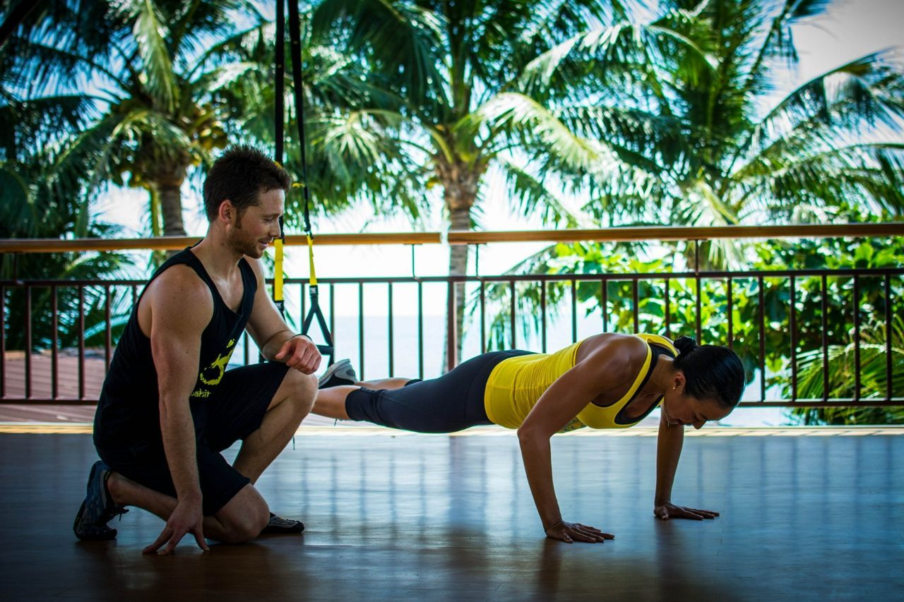 Fitness training at Samahita Retreat