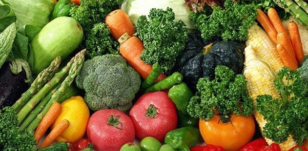 Range of vegetables