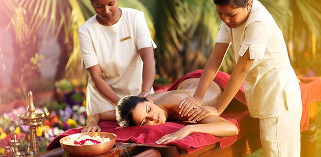 Detoxifying massage at Ananda in the Himalayas