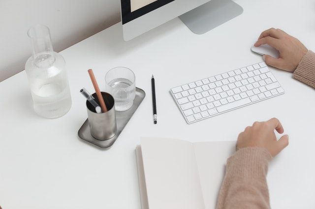Water on your desk when working from home