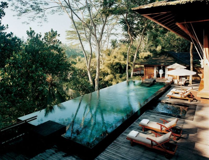 Infinity pool view at COMO Shambhala Estate