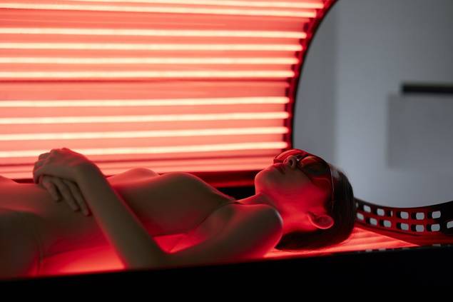 Woman getting a tan at RAKxa Retreat