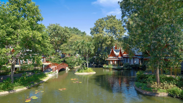 Tropical garden at Chiva-Som