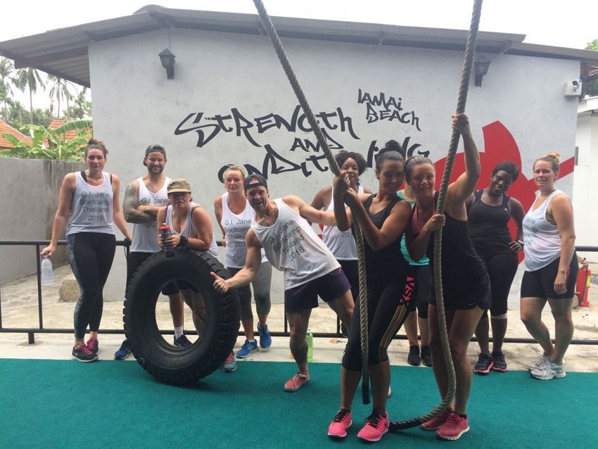 Women at GI Jane Thailand Bootcamp