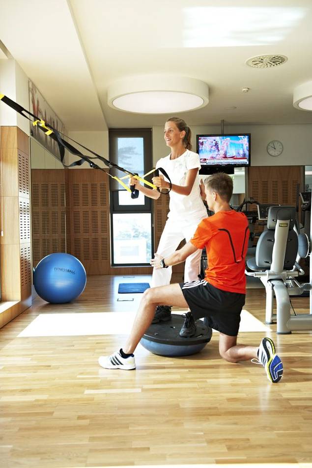 Fitness class at Palacio Estoril